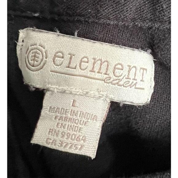 Element Eden Black Loose Fit Tank Top With White Embroidery - Picture 3 of 5